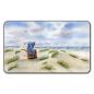 Preview: Frühstücksbrettchen Brettchen Folienmagnet  Aquarell Maritim Kunst Druck Kunstdruck Dänemark Nordsee Ostsee Strandkorb Düne Dünen Sylt Meer Möwe Strand